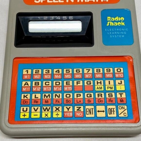 Spell N Math Radio Shack Learning System Rare 1980's Korea Vintage Tested Works! - Picture 14 of 15